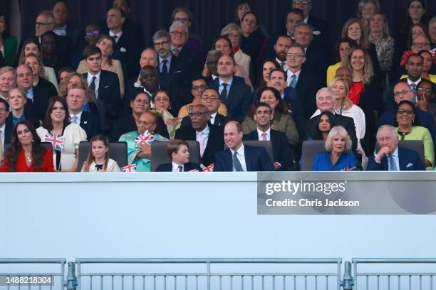 King Charles III, Queen Camilla, Catherine, Princess of Wales, Princess Charlotte of Wales, Prince George of Wales, Prince William, Prince of Wales,...