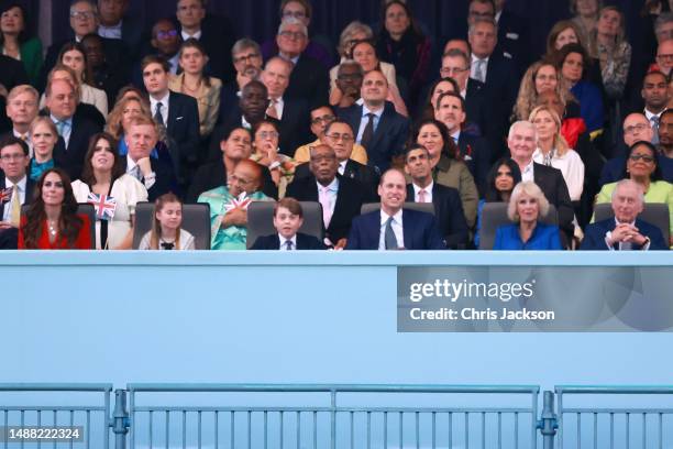 King Charles III, Queen Camilla, Catherine, Princess of Wales, Princess Charlotte of Wales, Prince George of Wales, Prince William, Prince of Wales,...