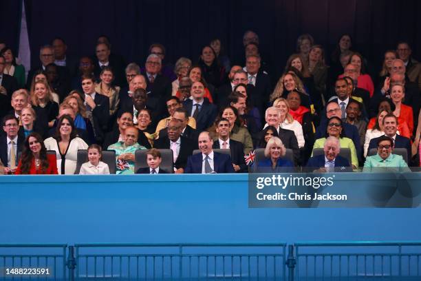 King Charles III, Queen Camilla, Catherine, Princess of Wales, Princess Charlotte of Wales, Prince George of Wales, Prince William, Prince of Wales,...