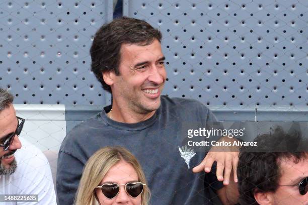 Raul Gonzalez attends the Men's Singles Final Match between Carlos Alcaraz of Spain and Jan-Lennard Struff of Germany during the Mutua Madrid Open at...