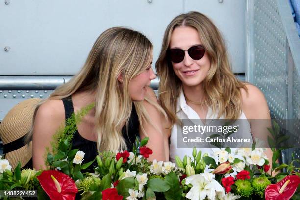 Daniela Figo and Martina Figo attend the Men's Singles Final Match between Carlos Alcaraz of Spain and Jan-Lennard Struff of Germany during the Mutua...