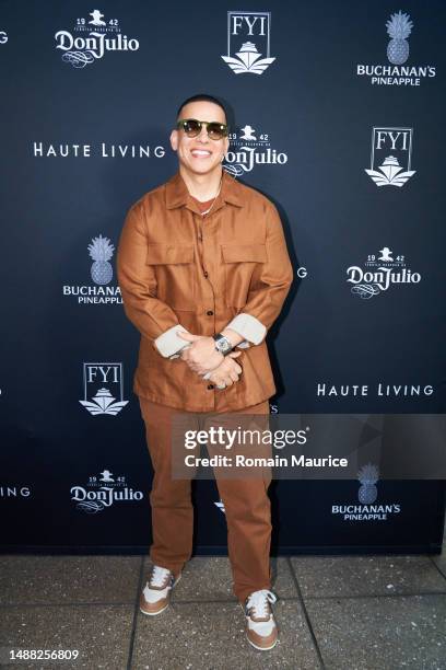 Daddy Yankee attends Haute Living Celebrates Daddy Yankee Together With Florida Yachts International And Diageo at Zuma on May 07, 2023 in Miami,...