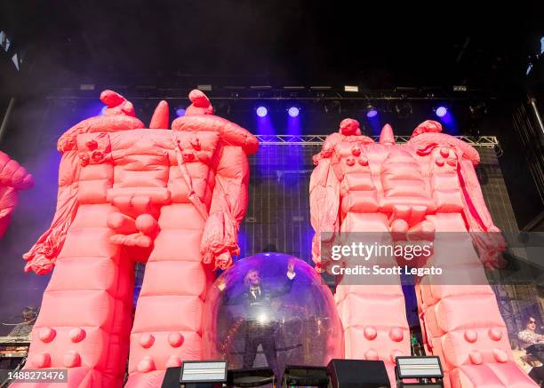 Wayne Coyne of The Flaming Lips performs on day 3 of the 10th Anniversary of Shaky Knees 2023 at Central Park on May 07, 2023 in Atlanta, Georgia.