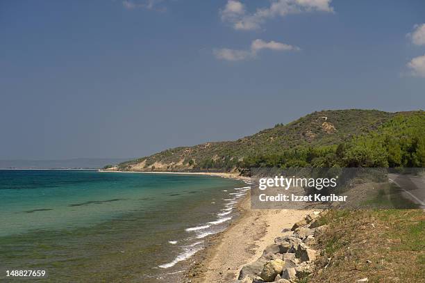 anzac cove, gallipoli. - anzac cove stock pictures, royalty-free photos & images