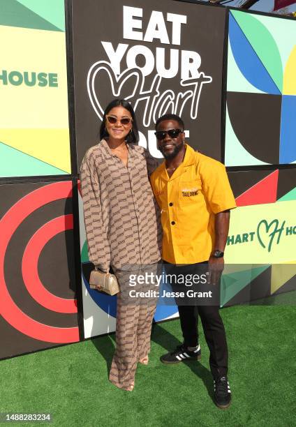 Eniko Parrish and Kevin Hart attend Hart House Hollywood First-Look on May 07, 2023 in Los Angeles, California.