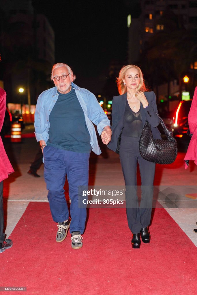 Nelson Peltz and Claudia Peltz are seen on May 07, 2023 in Miami,... News Photo Getty Images