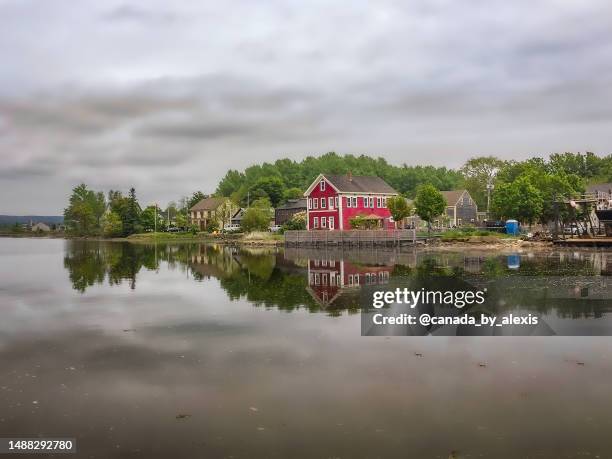 annapolis royal reflection - annapolis stock pictures, royalty-free photos & images