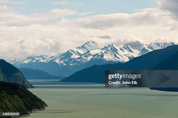taiya inlet. - inlet stock pictures, royalty-free photos & images