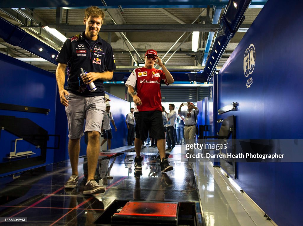 Vettel 2014 Smiling German Red Bull Racing Formula One racing team racing driver ...
