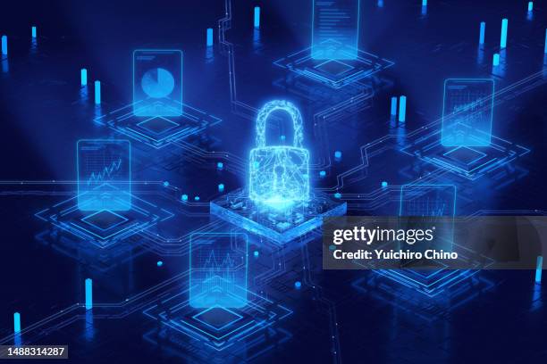 security padlock data protection - database stock pictures, royalty-free photos & images