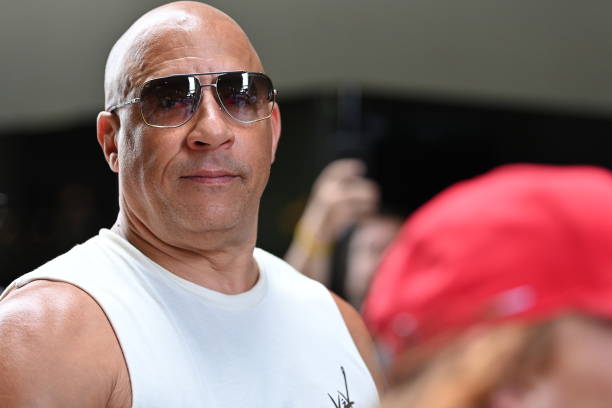 Vin Diesel, American actor seen during the F1 Grand Prix of Miami at Miami International Autodrome on May 07, 2023 in Miami, Florida.