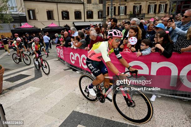 Jefferson Alexander Cepeda of Ecuador and Jonathan Klever Caicedo of Ecuador and Team EF Education-EasyPost prior to the 106th Giro d'Italia 2023,...