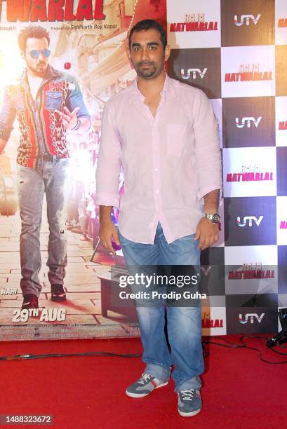 Kunal Deshmukh attends the trailer launch of film 'Raja Natwarlal' on July 18, 2014 in Mumbai, India
