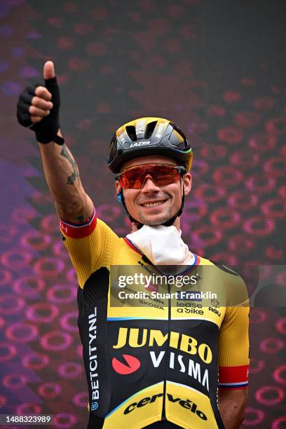 Primoz Roglič of Slovenia and Team Jumbo-Visma prior to the 106th Giro d'Italia 2023, Stage 3 a 213km stage from Vasto to Melfi 532m / #UCIWT / on...