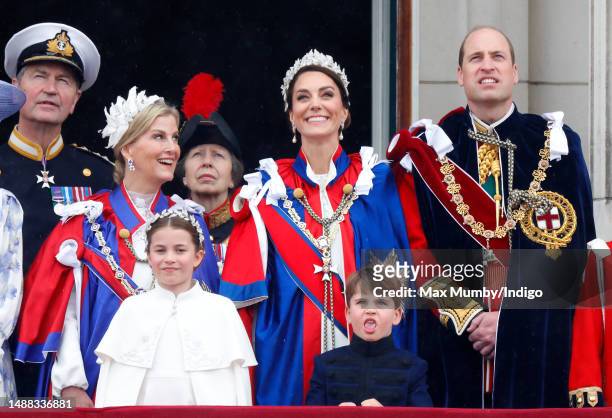 Vice Admiral Sir Timothy Laurence, Sophie, Duchess of Edinburgh , Princess Charlotte of Wales, Princess Anne, Princess Royal, Catherine, Princess of...