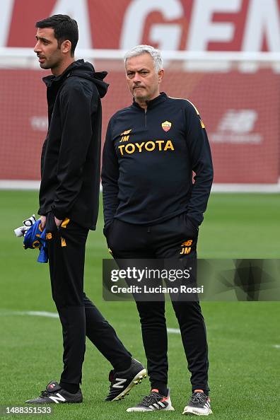 As Roma Coach AS Roma coach Josè Mourinho and assistent coach Salvatore Foti during ...