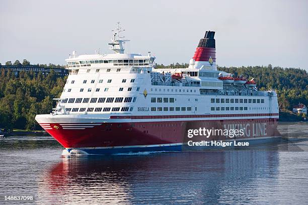 ferry isabella (viking line), stockholm archipelago. - viking line stock pictures, royalty-free photos & images