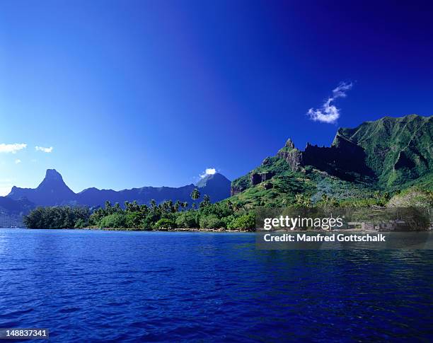 view of cook's bay. - モーレア ストックフォトと画像