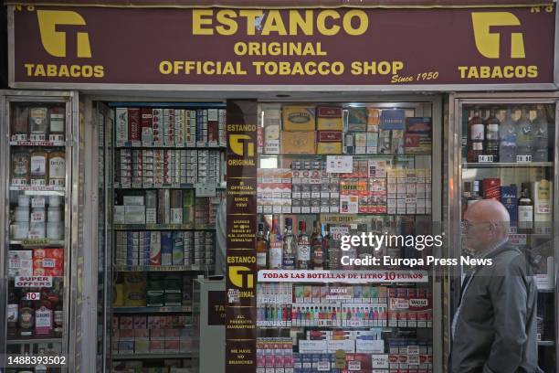 Tobacco and alcohol retail store, as of May 8, 2023 in Gibraltar.