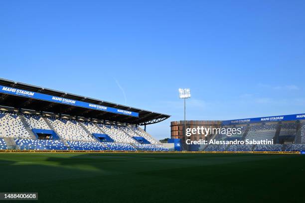 General view inside the stadium prior to the Serie A match between US Sassuolo and Bologna FC at Mapei Stadium - Citta' del Tricolore on May 08, 2023...