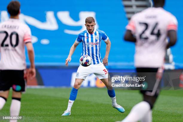 Michal Helik of Huddersfield Town during the Sky Bet Championship between Huddersfield Town and Reading at John Smith's Stadium on May 08, 2023 in...