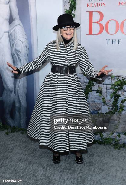 Diane Keaton attends the premiere of "Book Club: The Next Chapter" at AMC Lincoln Square Theater on May 08, 2023 in New York City.