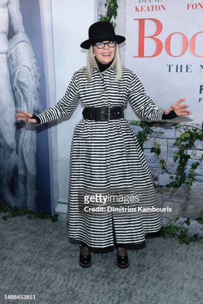 Diane Keaton attends the premiere of "Book Club: The Next Chapter" at AMC Lincoln Square Theater on May 08, 2023 in New York City.