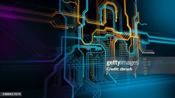 placas de circuito impreso - generaciones digitales fotografías e imágenes de stock