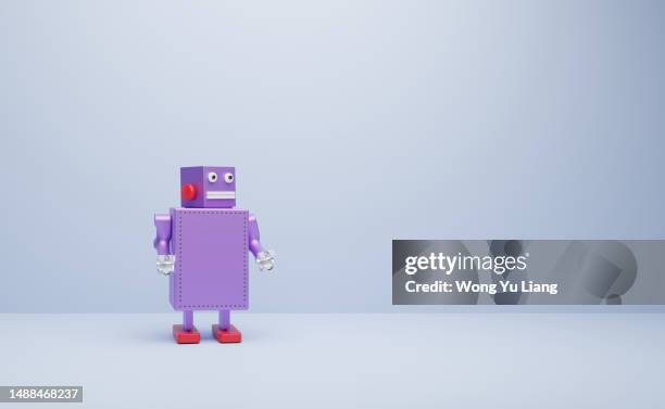 ai chat bot concept with copy space, 3d render - mobile app isometric stock pictures, royalty-free photos & images