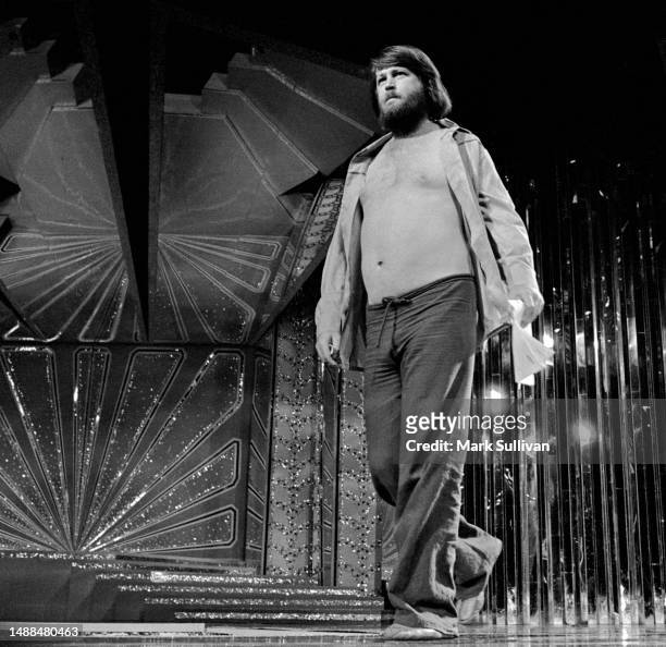 Musician/Singer/Songwriter Brian Wilson during rehearsal for the 3rd Annual Rock Awards, held at The Palladium, Hollywood CA 1977