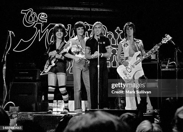 Bay City Rollers during the taping of The Midnight Special TV show at NBC Studios in Burbank, CA 1977.