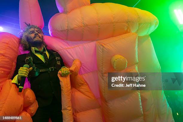 Singer Wayne Coyne of The Flaming Lips performs at The Fillmore Charlotte on May 08, 2023 in Charlotte, North Carolina.