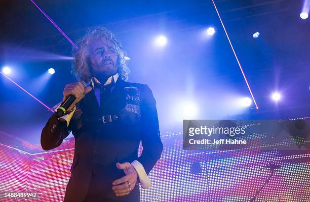 Singer Wayne Coyne of The Flaming Lips performs at The Fillmore Charlotte on May 08, 2023 in Charlotte, North Carolina.
