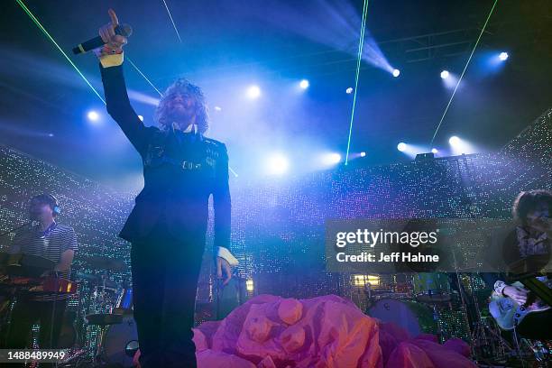 Singer Wayne Coyne of The Flaming Lips performs at The Fillmore Charlotte on May 08, 2023 in Charlotte, North Carolina.