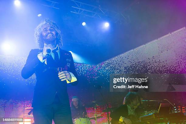 Singer Wayne Coyne of The Flaming Lips performs at The Fillmore Charlotte on May 08, 2023 in Charlotte, North Carolina.