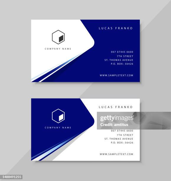 business card - business card design stock illustrations