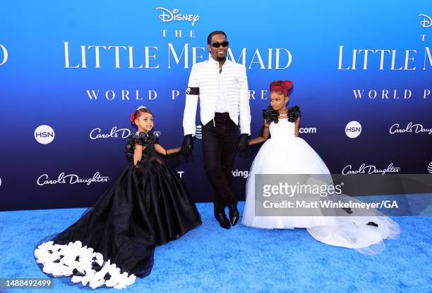Kulture Kiari Cephus, Offset, and Kalea Marie Cephus attend the world premiere of Disney's "The Little Mermaid" on May 08, 2023 in Hollywood,...