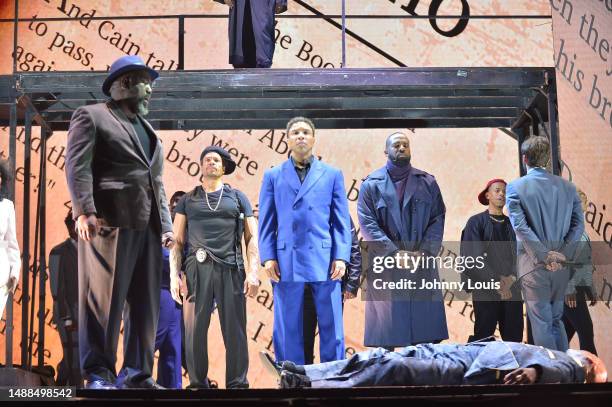 Actor Gary Dourdan, Ahsia Janae Pettigrew, Allen Payne, Richard Gallion and Treach perform on stage during the Je'caryous Johnson Presents: New Jack...