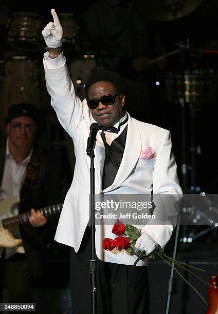 Al Green performs at The Greek Theatre on July 19, 2012 in Los Angeles, California.