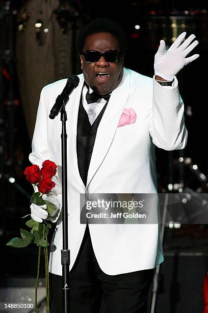 Al Green performs at The Greek Theatre on July 19, 2012 in Los Angeles, California.