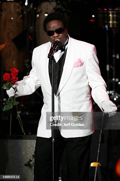 Al Green performs at The Greek Theatre on July 19, 2012 in Los Angeles, California.