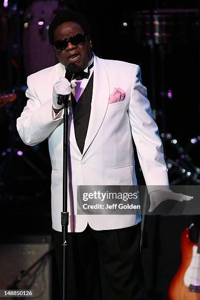 Al Green performs at The Greek Theatre on July 19, 2012 in Los Angeles, California.