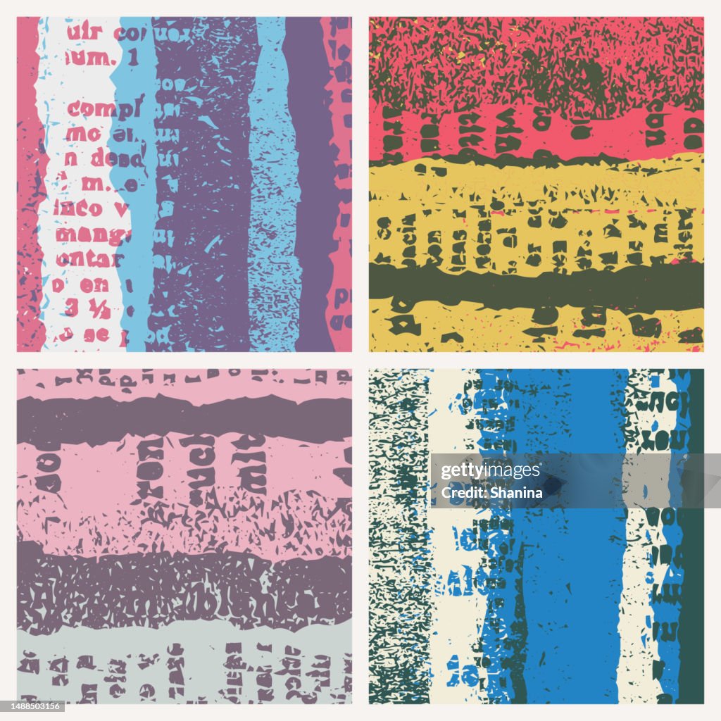Color Ripped Paper Texture Set Of Colortorn Paper Texture Backgrounds V2 High-Res Vector Graphic ...