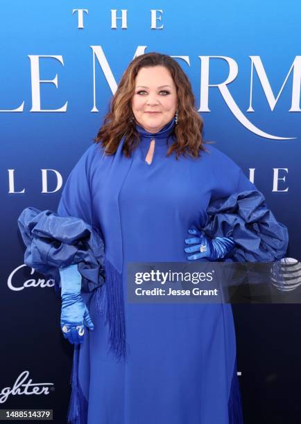 Melissa McCarthy attends the World Premiere of Disney's live-action feature "The Little Mermaid" at the Dolby Theatre in Los Angeles, California on...