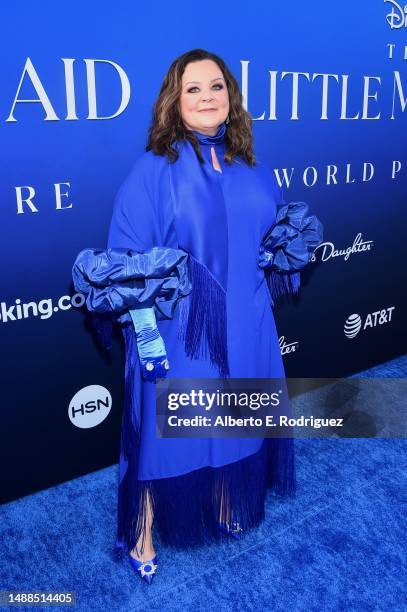 Melissa McCarthy attends the World Premiere of Disney's live-action feature "The Little Mermaid" at the Dolby Theatre in Los Angeles, California on...