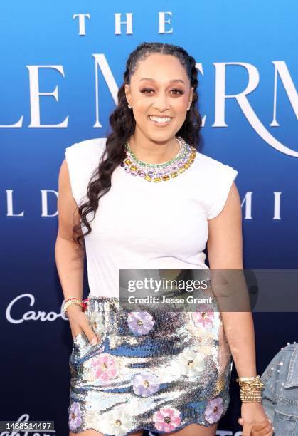 Tia Mowry attends the World Premiere of Disney's live-action feature "The Little Mermaid" at the Dolby Theatre in Los Angeles, California on May 08,...