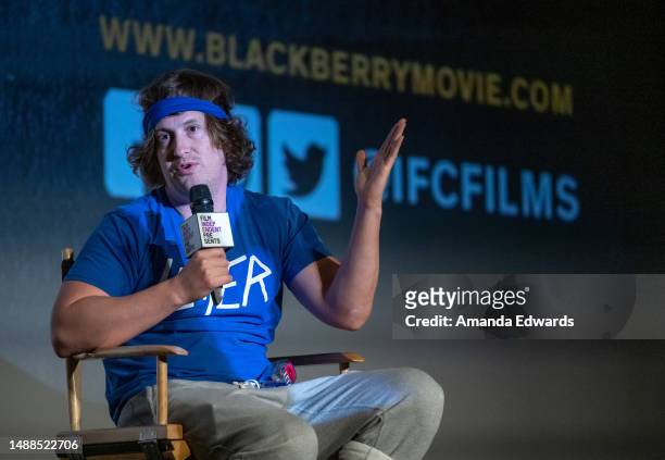 Writer, director and actor Matt Johnson attends the Film Independent Special Screening of "Blackberry" at Harmony Gold on May 08, 2023 in Los...