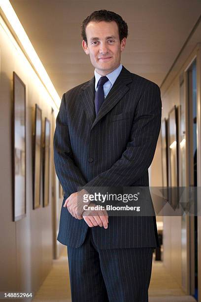 Alexandre de Rothschild, executive director of the Rothschild Group and a member of the supervisory board of Paris Orleans SA, poses for a photograph...