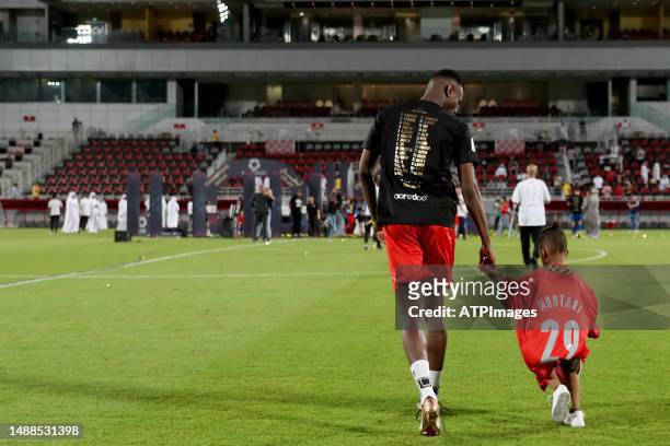 Mohammed Muntari of Al-Duhail seen after the Qatar Stars League match between Al-Duhail and Al-Shamal at Abdullah bin Khalifa Stadium on May 08, 2023...
