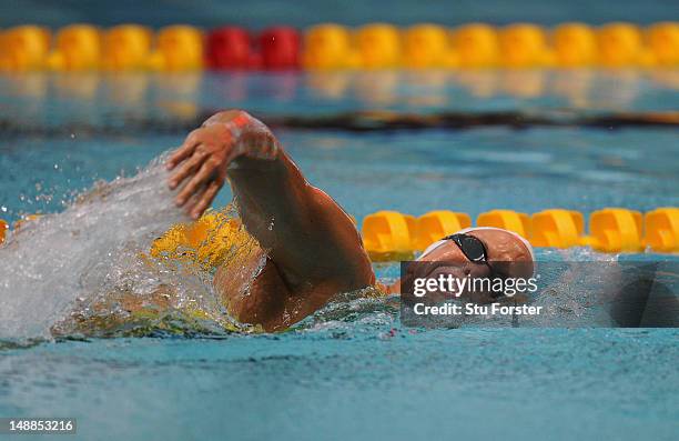 Swimmer Libby Trickett in action during an Australia Swimming training session at Manchester Aquatic centre on July 20, 2012 in Manchester, England.